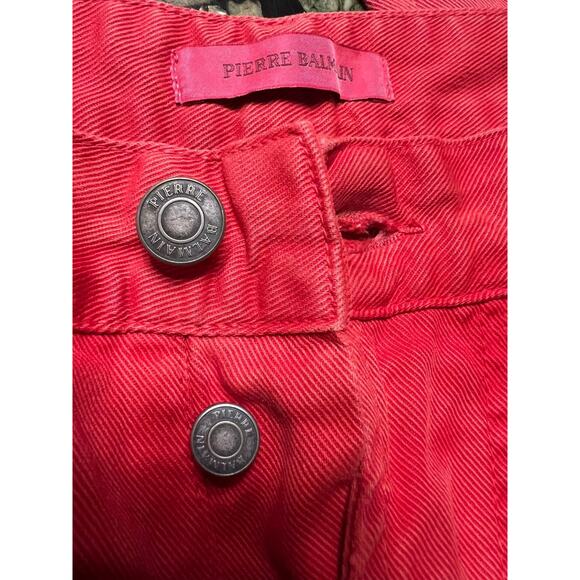 Pierre Balmain Red Jeans Waist 36" Size 36-50 - Picture 6 of 11